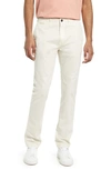 Billy Reid Stretch Cotton Straight Leg Chinos In Eggshell