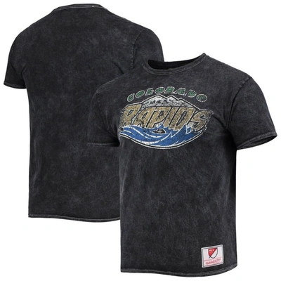 Mitchell & Ness Men's  Black Colorado Rapids Since '96 Mineral Wash T-shirt