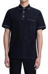 Bugatchi Pima Cotton Short Sleeve Polo Shirt In Black