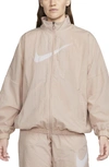 Nike Sportswear Essential Windbreaker In Pink Oxford/ White