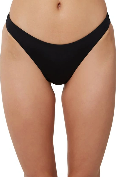 O'neill Saltwater Solids Flamenco Bikini Bottoms In Black