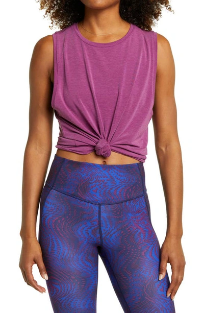 Zella Work For It Easy Tank Top In Purple Caspia