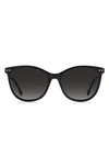 Isabel Marant Gradient Round Sunglasses In Black / Grey Shaded