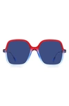 Isabel Marant Square Sunglasses In Blue/red