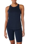 Sweaty Betty Breathe Easy Run Tank Top In Navy Blue