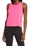 Zella Work For It Tank Top In Pink Atomic