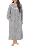 Lanz Of Salzburg Ballet Nightgown In Hunter Print