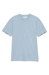 Frame Cotton Logo T-shirt In Powder Blue