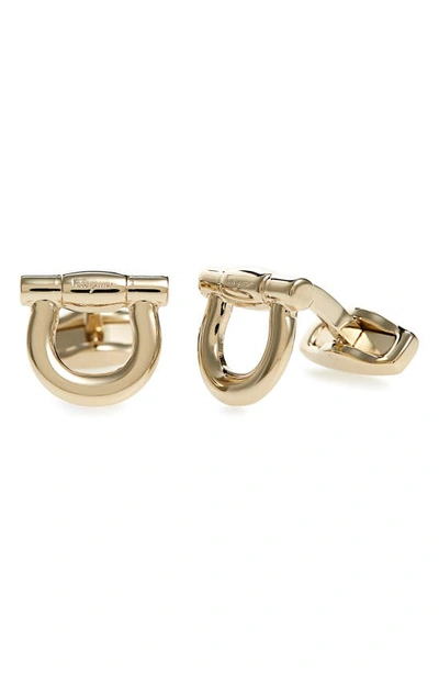 Ferragamo Gancio Cuff Links In Oro