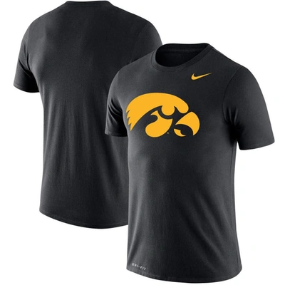 Nike Men's  Black Iowa Hawkeyes Big And Tall Legend Primary Logo Performance T-shirt
