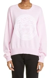 Versace Medusa Graphic Sweatshirt In Pink