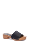 Dirty Laundry Heidii Summer Slide Sandal In Black Patent Summer