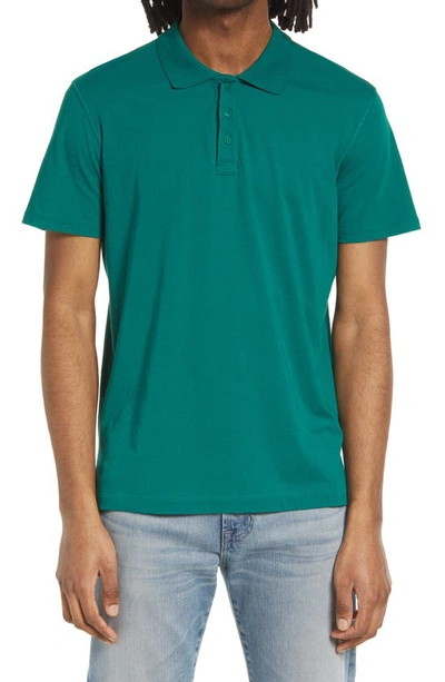 Atm Anthony Thomas Melillo Jersey Cotton Polo Shirt In Forest Green