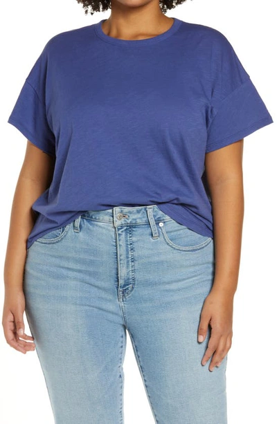 Madewell Sorrel Whisper Ringer T-shirt In Dusty Twilight