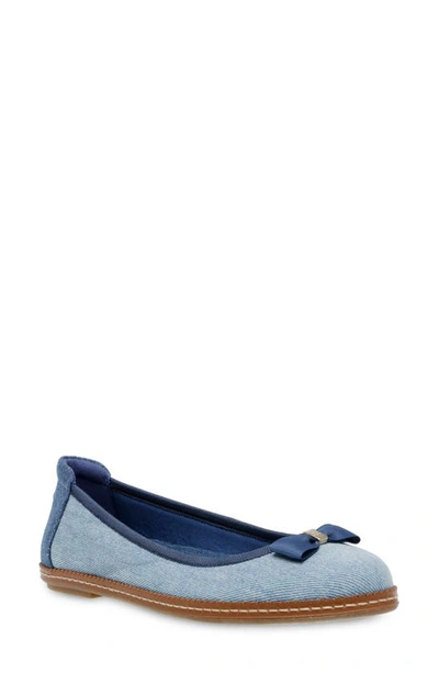 Anne Klein Ember Flat In Denim