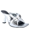 Marc Fisher Ltd Dellian Heeled Sandals In Silver