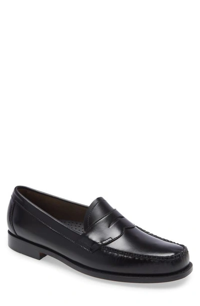 G.h. Bass & Co. Logan Leather Penny Loafer In Black