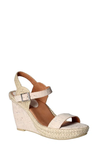 L'amour Des Pieds Iditri Ankle Strap Sandal In Whitewash