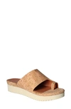 L'amour Des Pieds Ahlina Platform Sandal In Natural/ Gold