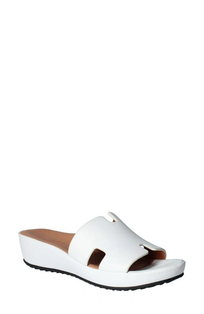 L'amour Des Pieds Catiana Platform Sandal In White