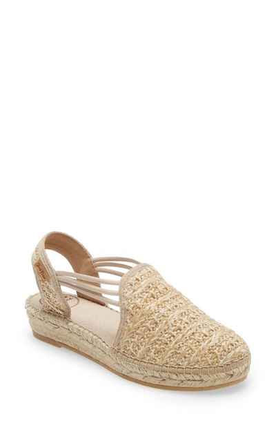 Toni Pons Noa Espadrille In Natural Woven Fabric