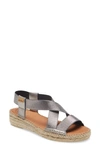 Toni Pons Eire Wedge Sandal In Acer Steel Leather
