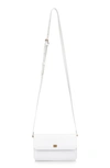 Frame Le Signature Compact Mini Crossbody Bag In Blanc
