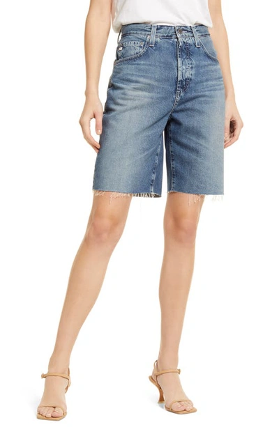 Ag Kerah Raw Hem Denim Shorts In Yale