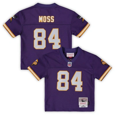 Mitchell & Ness Kids' Toddler  Randy Moss Purple Minnesota Vikings 1998 Retired Legacy Jersey