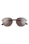 Bottega Veneta 53mm Phantos Sunglasses In Black