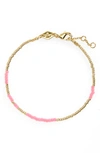 Anni Lu Beaded Bracelet In Pink
