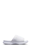 Nike Asuna 2 Slide Sandal In White/ Wolf Grey/ White