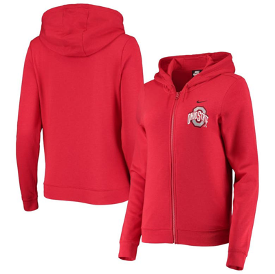 Nike Scarlet Ohio State Buckeyes Varsity Fleece Full-zip Hoodie