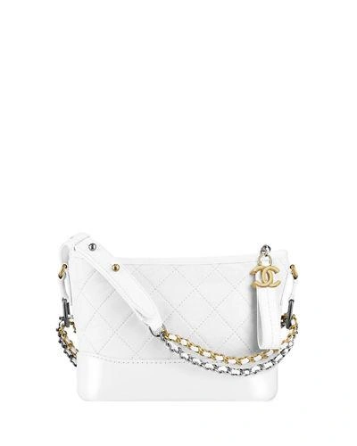 Chanel 's Gabrielle Small Hobo Bag In White | ModeSens