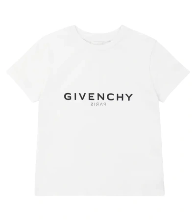 Givenchy Kids' Logo Cotton Jersey T-shirt In White