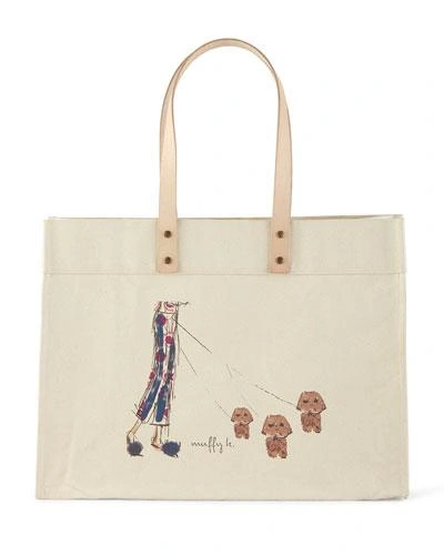 Parker Thatch Muffy & Mortimer Extra-large Personalized Tote In Multi Colors