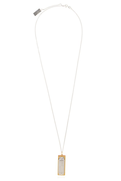 Lemaire Harmonica Pendant Necklace In Silver