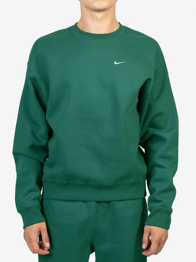Nike Lab Nrg Soloswoosh Fleece Oversized Sweatshirt In Green