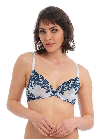 Wacoal Women's Instant Icon Underwire Bra 851322 In Arctic Ice/ Titan