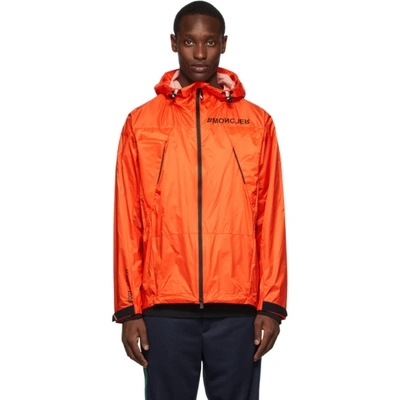 Moncler Grenoble Men's Day-namic Meznac Windbreaker Jacket In Orange