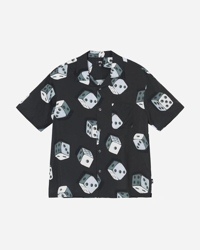 Stussy Dice Pattern Shirt In Black