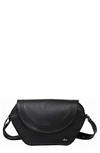 Mima Babies' Trendy Faux Leather Diaper Bag In Black