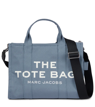 Marc Jacobs The Traveler Small Canvas Tote In Blue Shadow