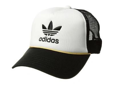 Adidas Originals Adidas - Originals Trefoil Mesh Snapback (white/black/gold)  Baseball Caps | ModeSens