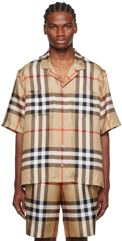 Burberry Shirt In Beige