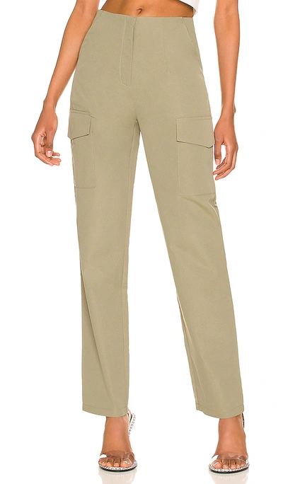 Superdown Kimmy Cargo Pant In Olive Green