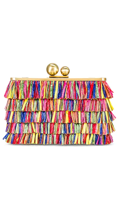 Olga Berg Carlita Carnivale Clutch In 碎花