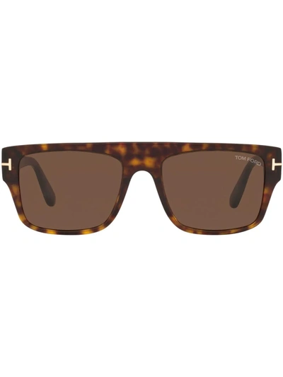 Sunglasses Alps with Square Frame Tortoiseshell Effect Size unica