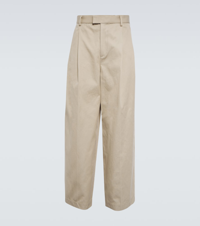 Bottega Veneta Washed Stretch Nylon Trousers In Beige