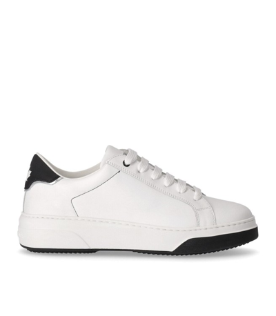 Dsquared2 White Leather Bumper Sneakers White Dsquared Uomo 45